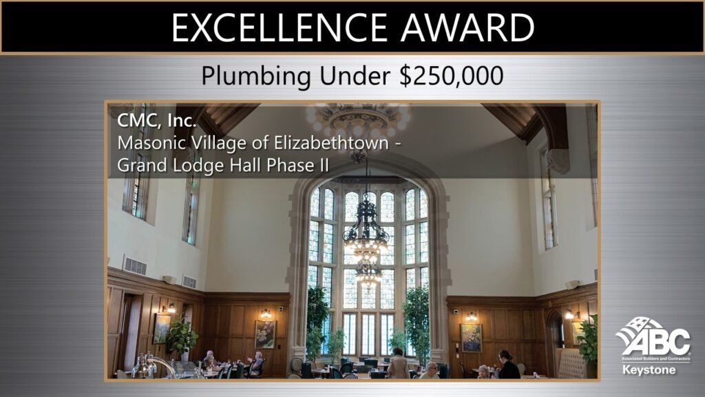 ABC Award Masonic Village of Elizabethtown - Grand Lodge Hall Phase II